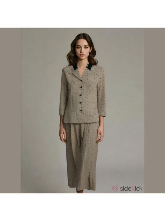 Vintage Dresses & Skirts - Vintage 50s 60s polka dot skirt and jacket / blouse • modest • suit • 70s •